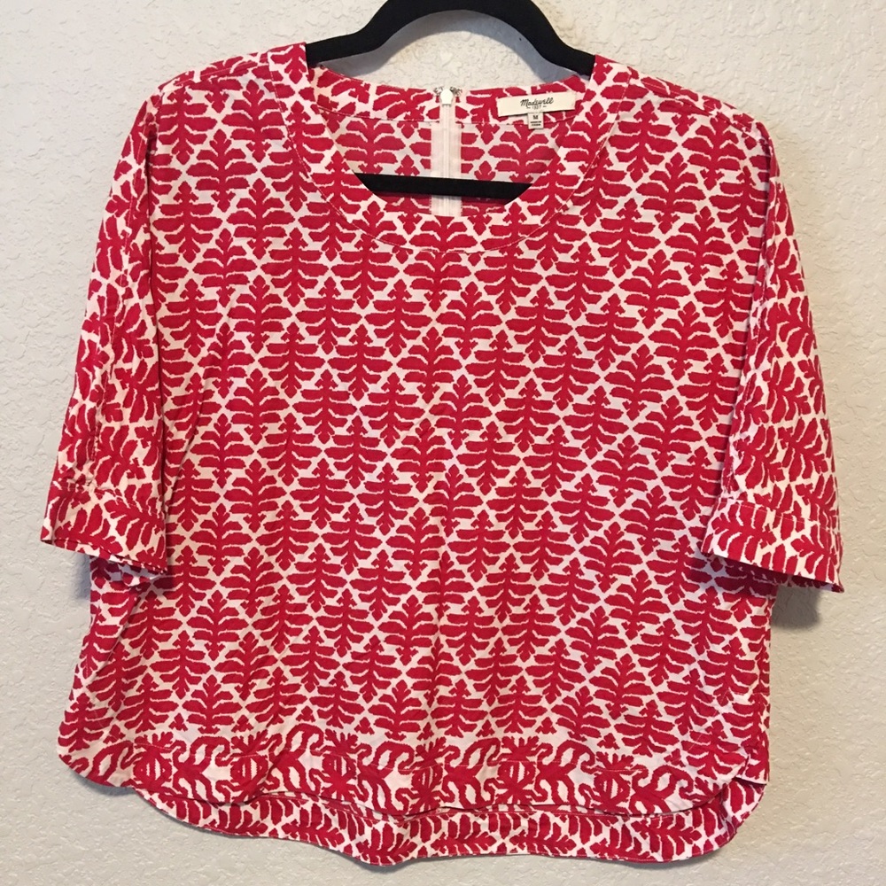 Madewell 100% Cotton Print Top